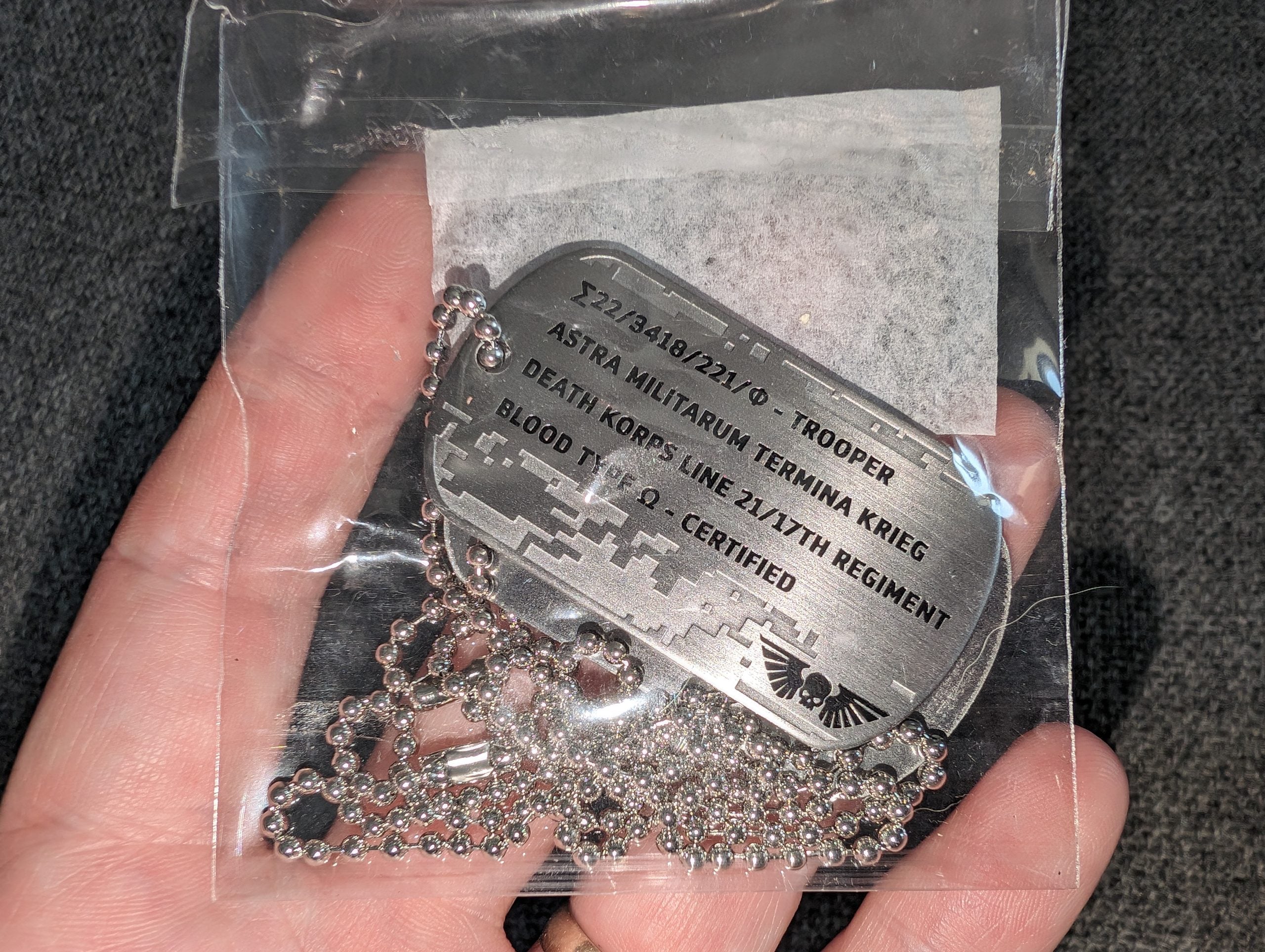 Kill Team - Death Korps of Krieg Dog Tags - Astra Militarum promo