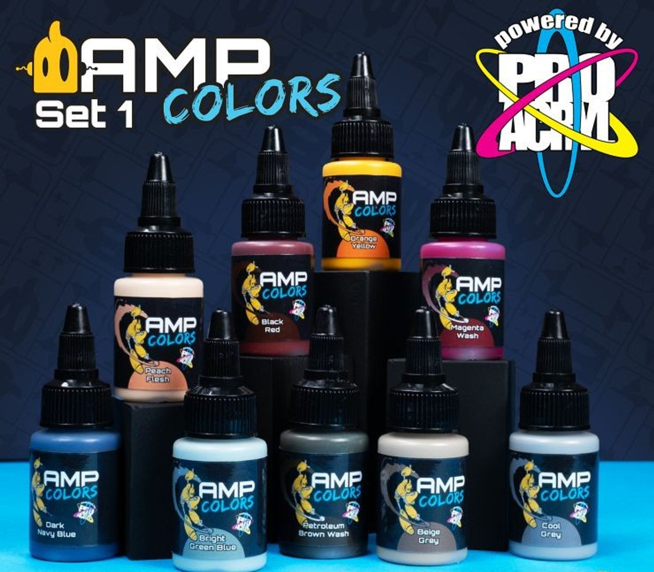 Paint Pro-Acryl AMP Set 1