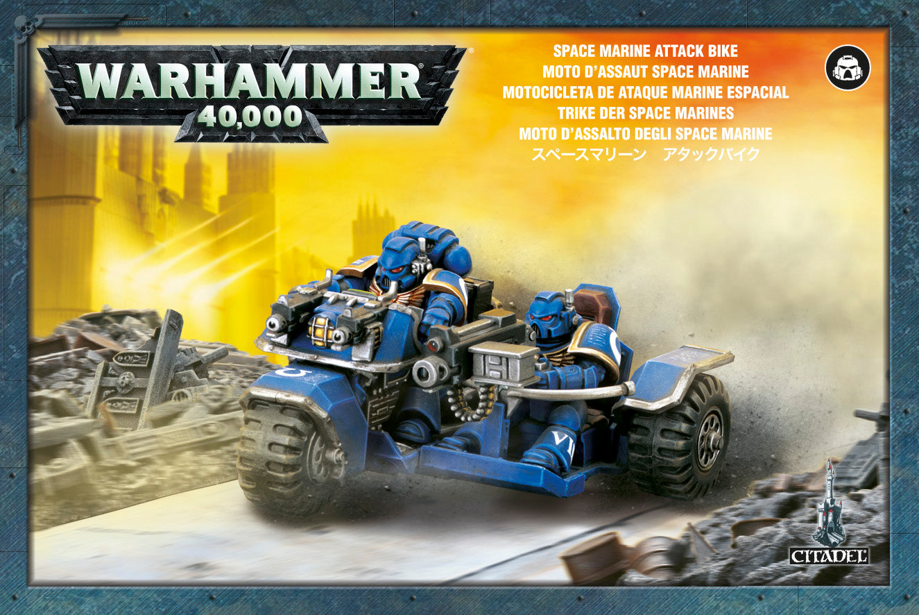 Space Marine attack bike (on sprue)