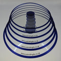 Set of 6 Blue Wargaming Objectives Useable in Warhammer 40k