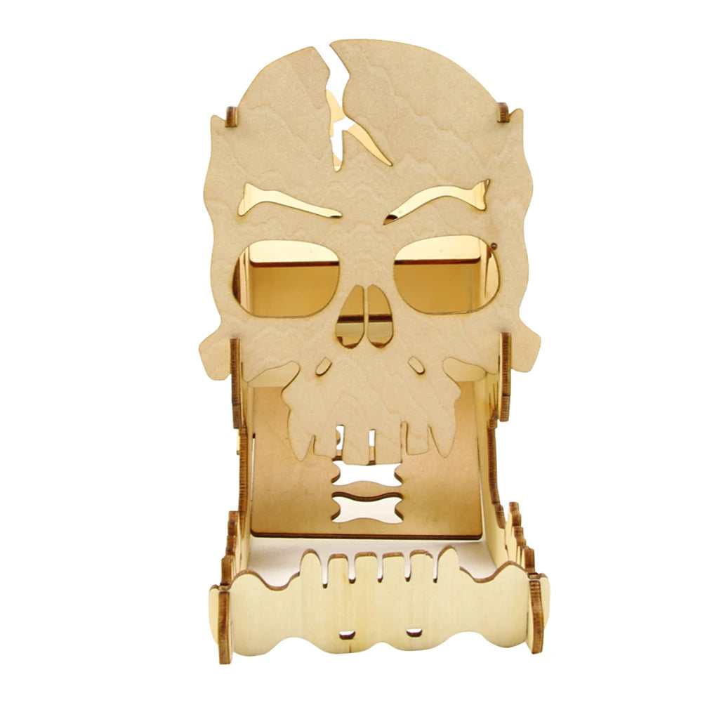 Skull Dice Tower with Tray front