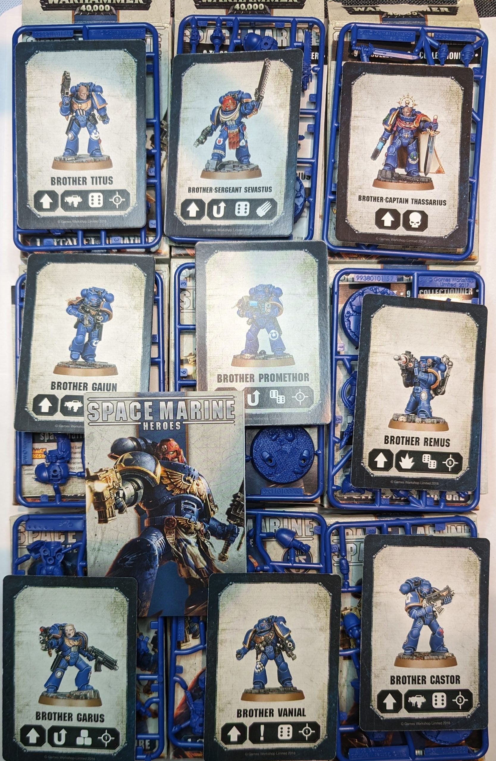 Space Marines Heroes Series 1, Complete set