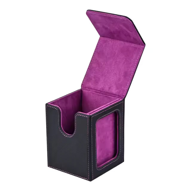 TCG MTG Card Deck Box Purple w/ Side Window