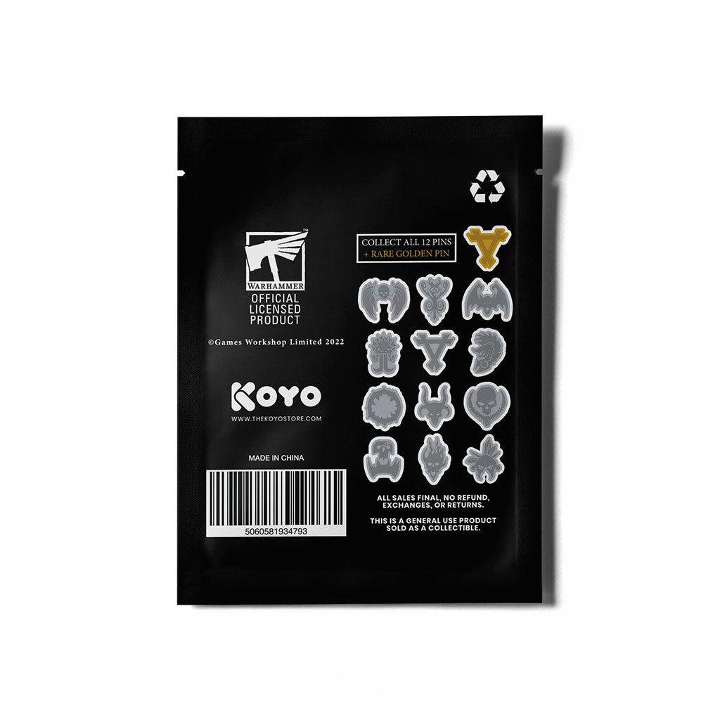 Warhammer Age of Sigmar Mystery Faction Pin Series 2 Back
