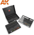 Weathering Pencil Set AK10039 Black and White Colours Shading and Effects set.