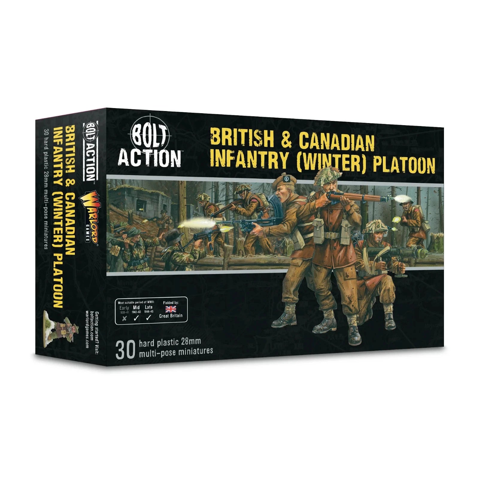 Bolt Action: British and Canadian infantry (winter) platoon