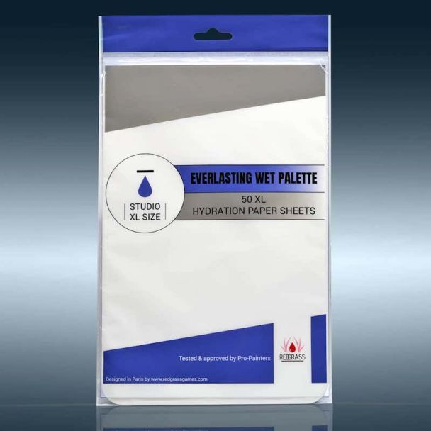 RGG Everlasting Wet Palette 50 Studio XL Hydration Paper Sheets