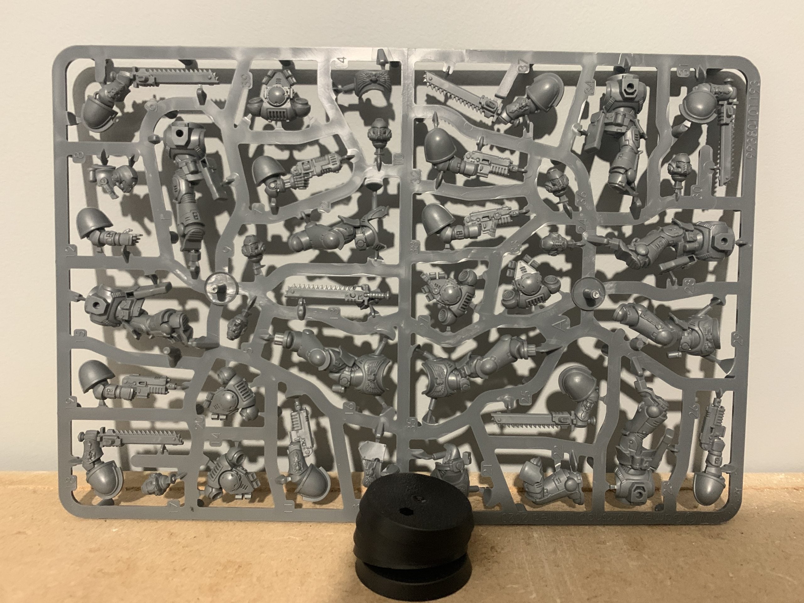 5 x Assault Intercessors, Push Fit, on Sprue