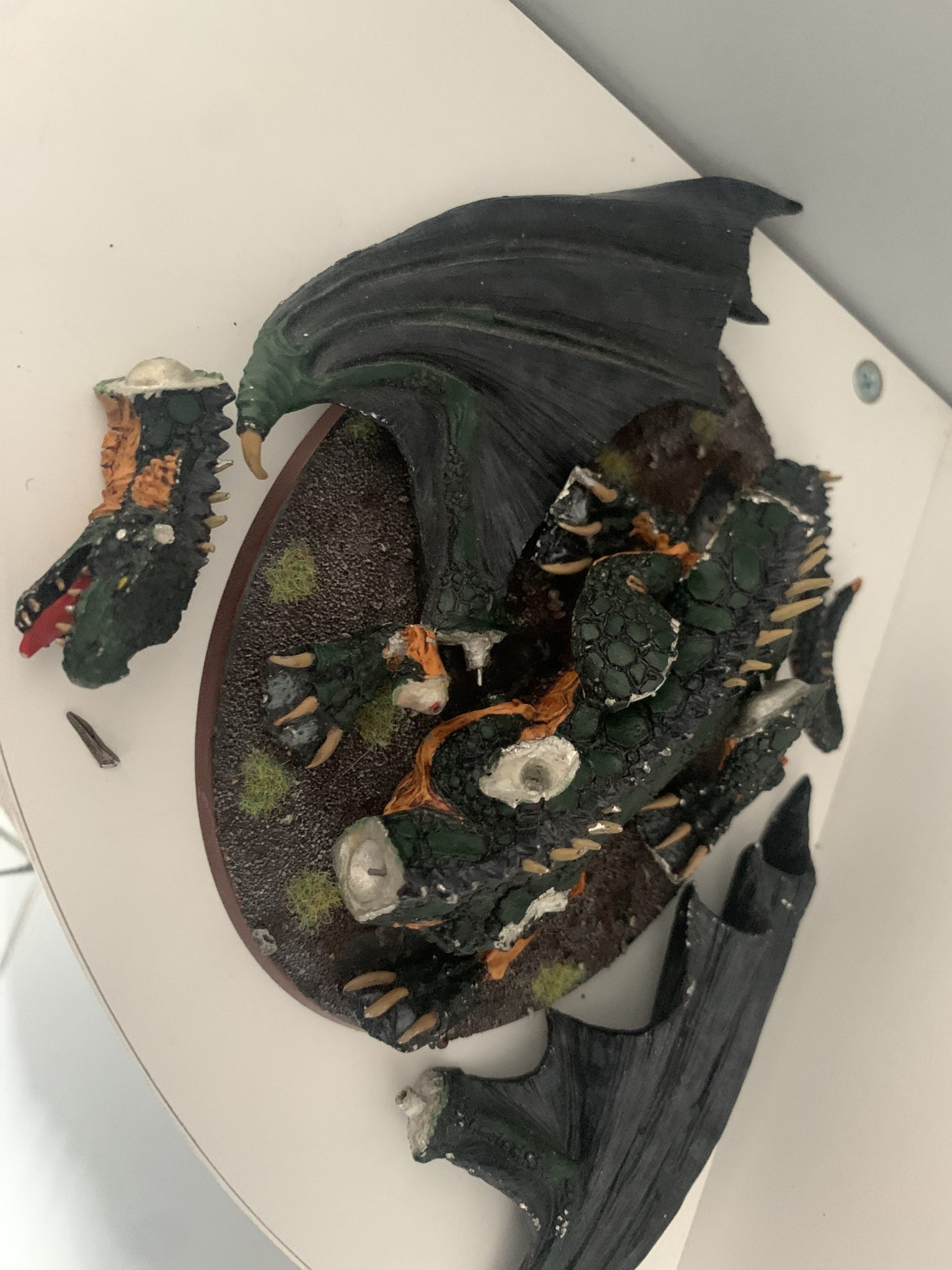 Moria Dragon Metal OOP Missing 1 horn