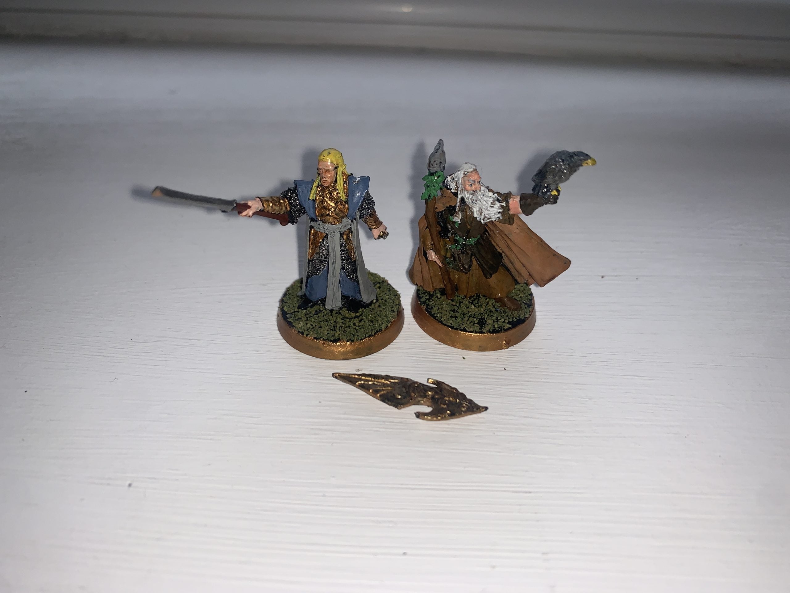 Radagast and armoured Celeborn
