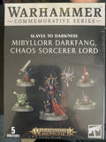 AoS Slaves to Darkness Mibyllorr Darkfang Chaos Sorcerer Lord Warhammer Plus