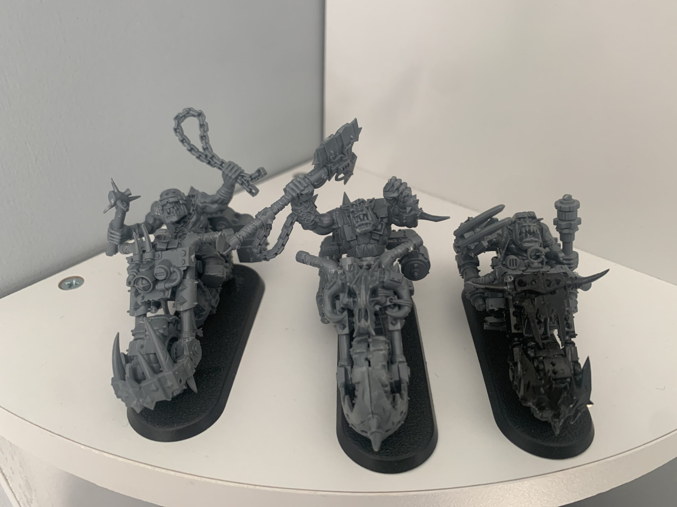 3 Ork Warbikers