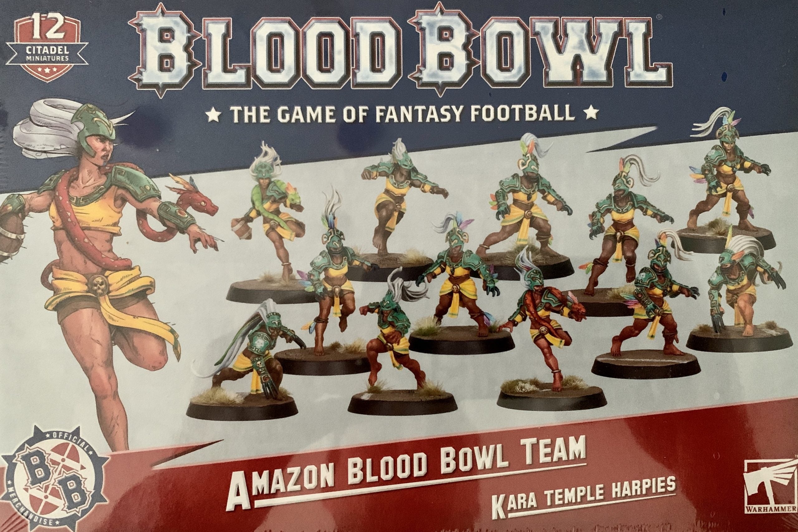 Kara Temple Harpies - Amazon Blood Bowl Team (New In Box)