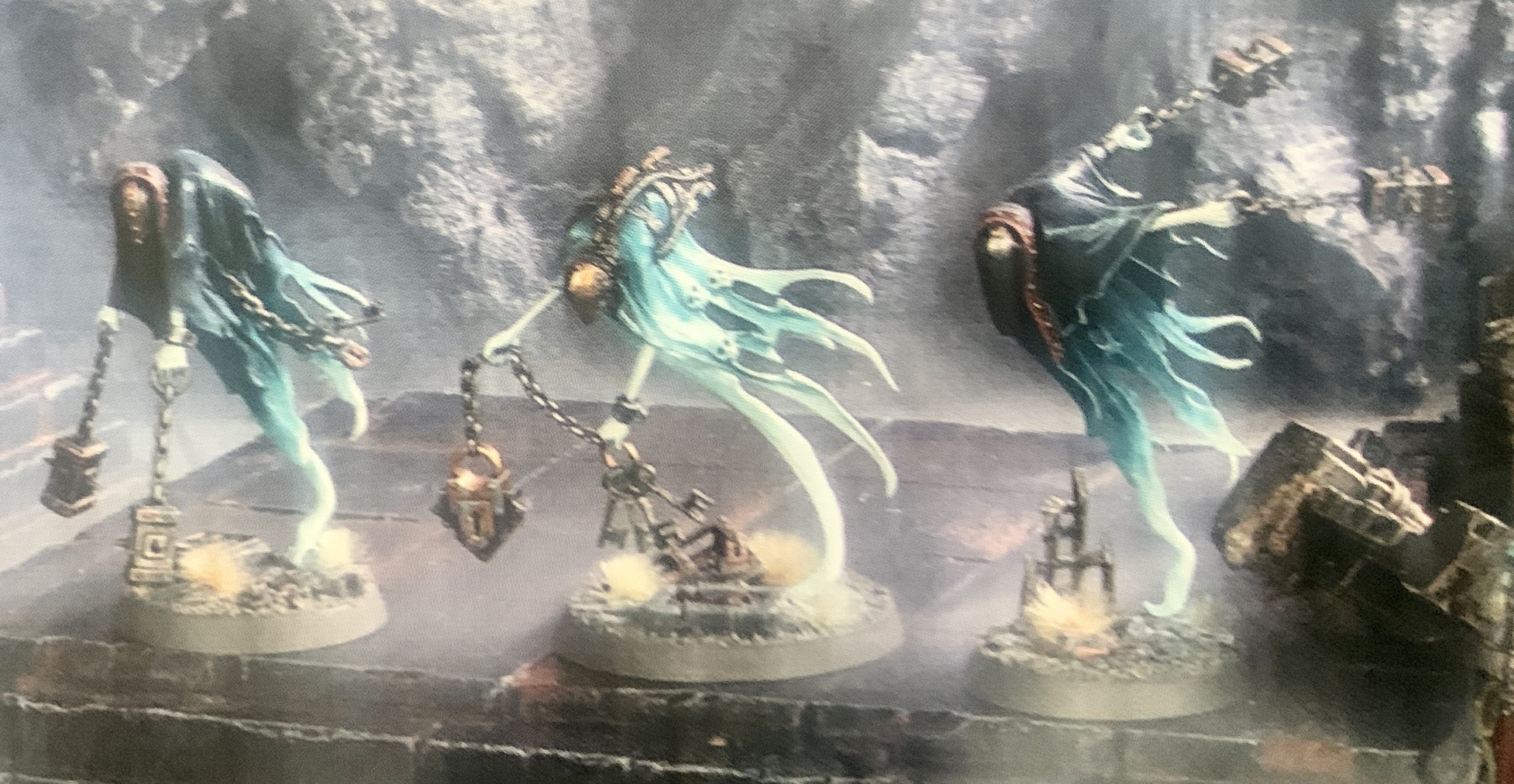 Crawlocke the Jailor - Spirit Torment with 2 Chainghasts on sprue
