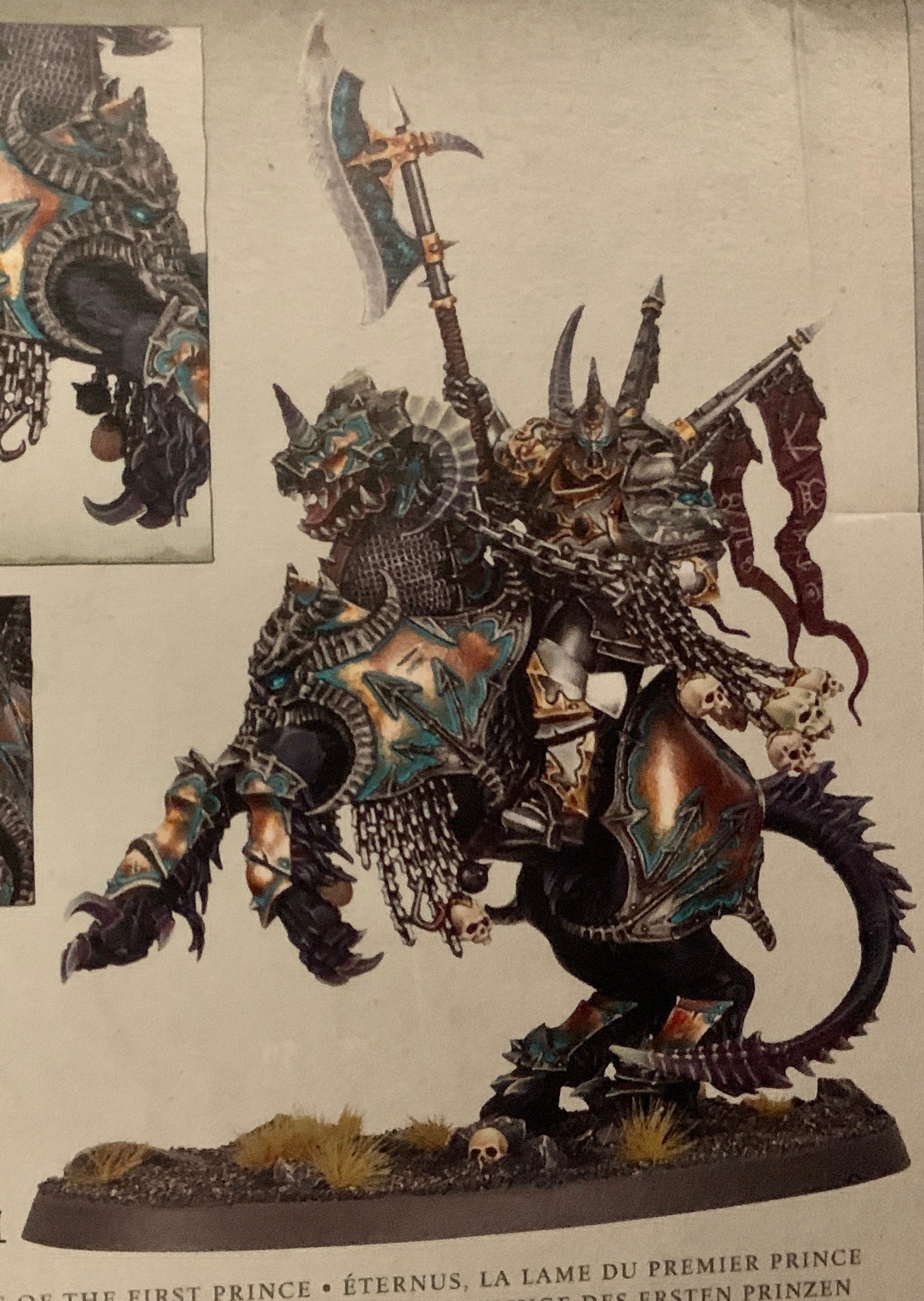 Chaos Lord on Daemonic Mount (on sprue)