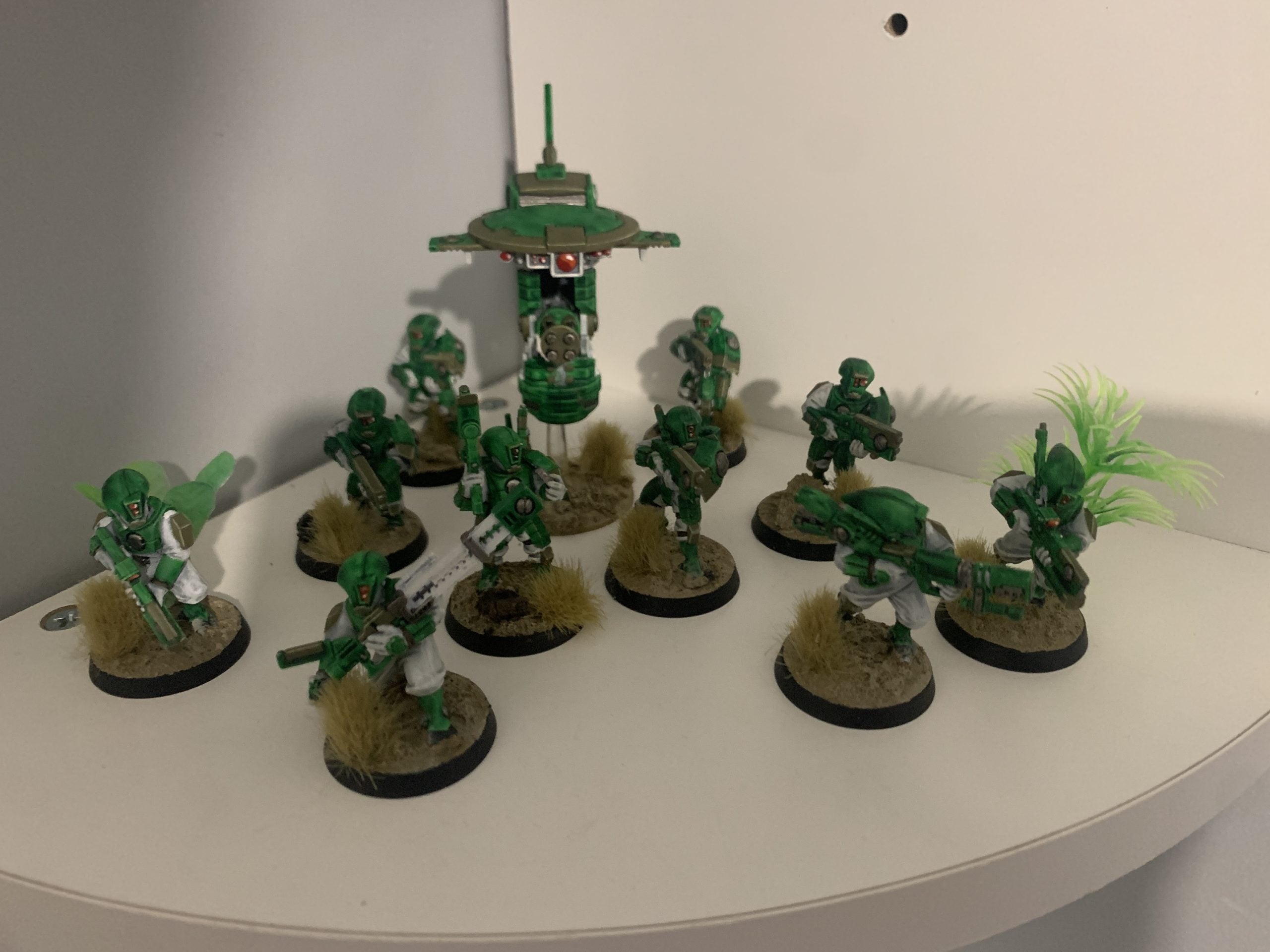 T'au Empire Pathfinder Team Table Top Painted