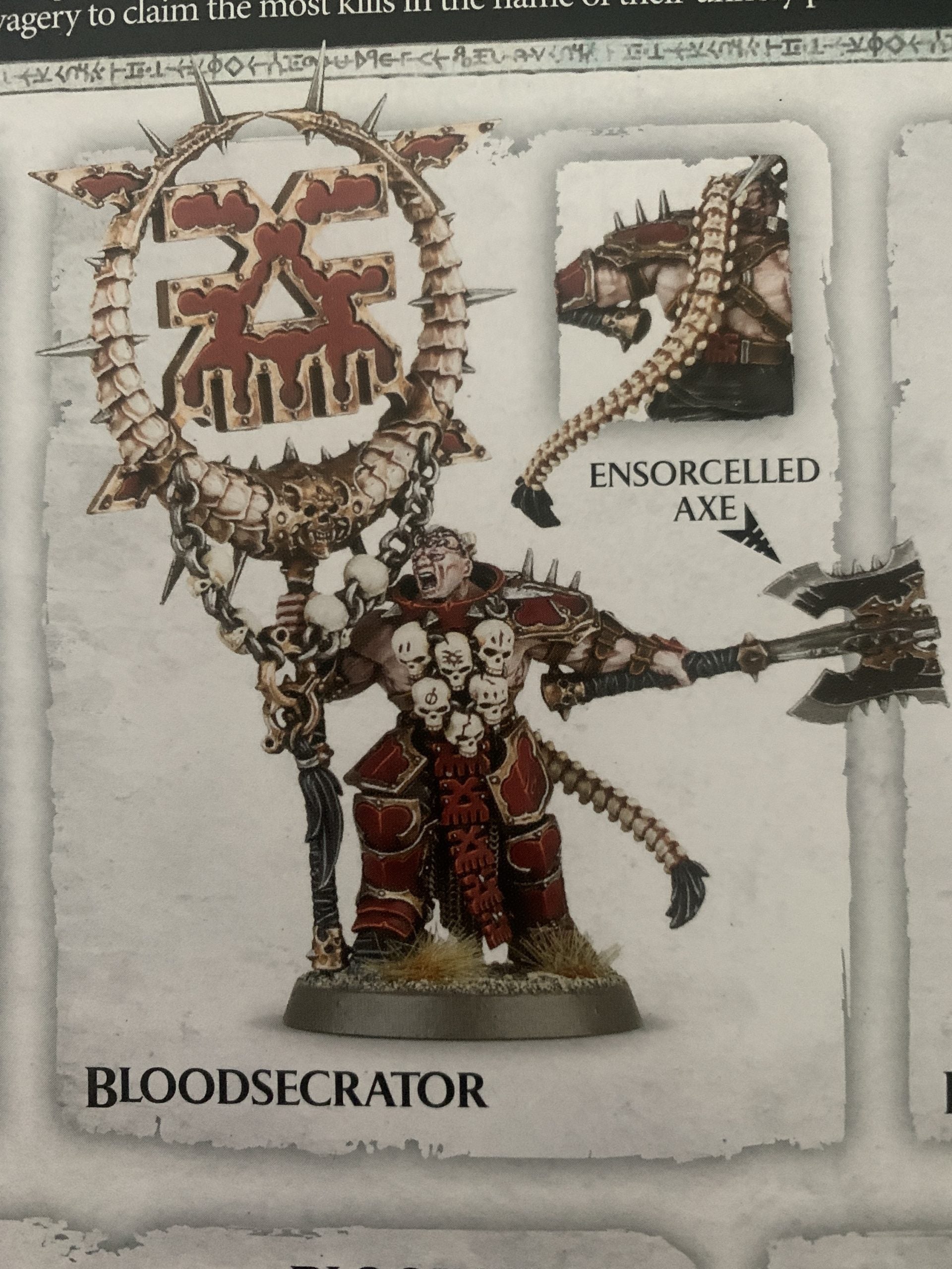 Bloodsecrator on sprue