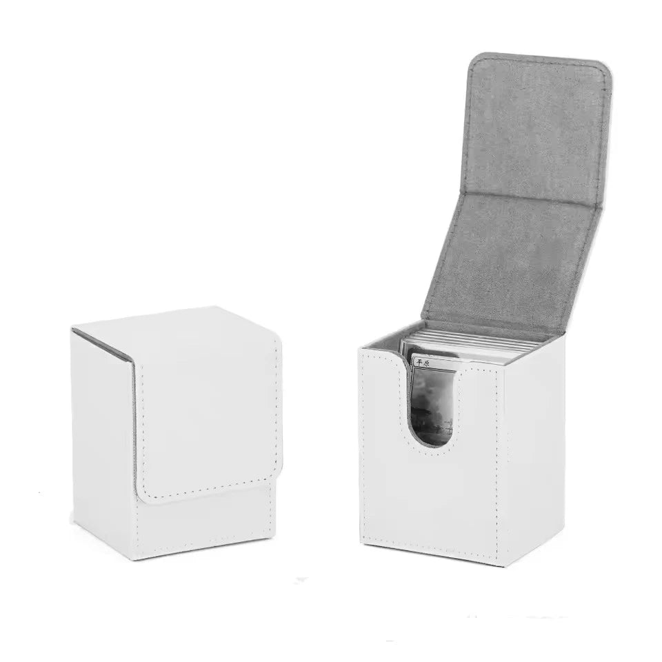 TCG MTG Card Deck Box White w/ Side Window