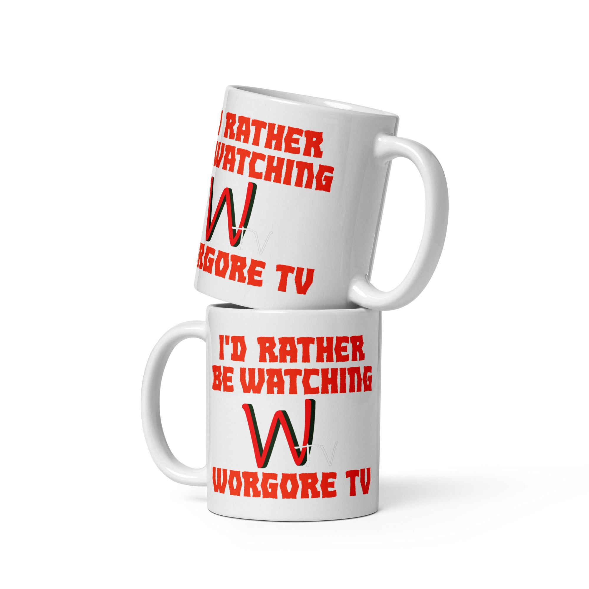 I'd rather be watching Worgore TV Mug