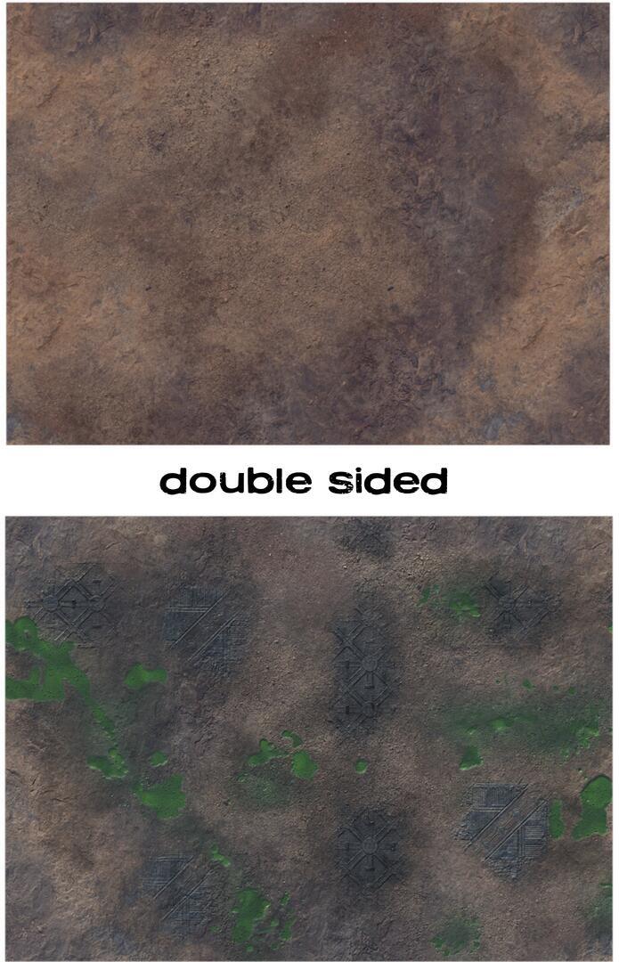 44"x60" Double sided G-Mat: Badlands and Toxic Badlands